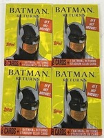 (4) BATMAN TOPPS CARD PACKETS