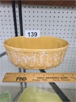 Vintage USA orange splatter Planter