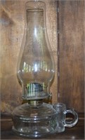 Antique P&A Co 1897 Match Holder Oil Lamp w/