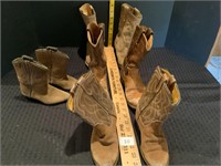 4 Pair Kids Cowboys Boots Tony Lama+
