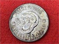 1943 Silver Australian Shilling