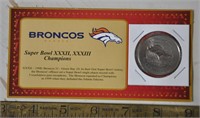 Denver Broncos Super Bowl coin