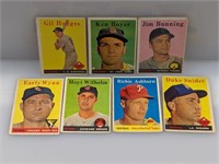 1958 Topps (7 Diff HOF Lot) Duke Snider