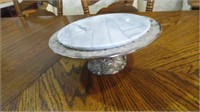 MARBLE TOP CHEESE/CAKE STAND 10" DIAMETER