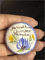 Quimper French Pottery Brooch