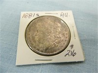 1881s Morgan Silver Dollar - AU