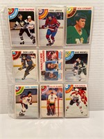 9 X 1970’s Hockey Cards
