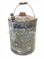 Large galvanized can.