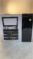 Glass Top Jewelry Box- New In Box