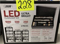 Feit electric LED ultra bright flashlight kit