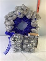 Wreath and Ornaments