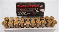 (20) Rounds of Winchester 30-30 win 150GR PHP