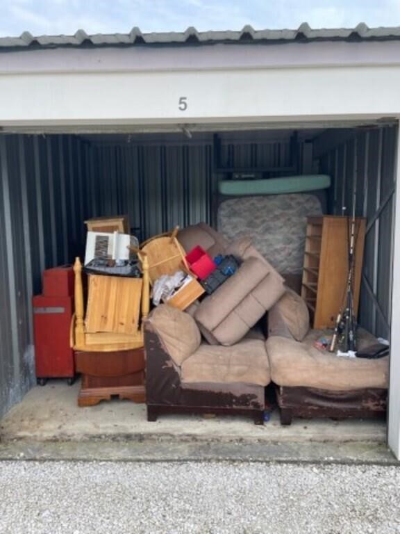 Unpaid storage unit @Delphi, IN unit #5 unit must