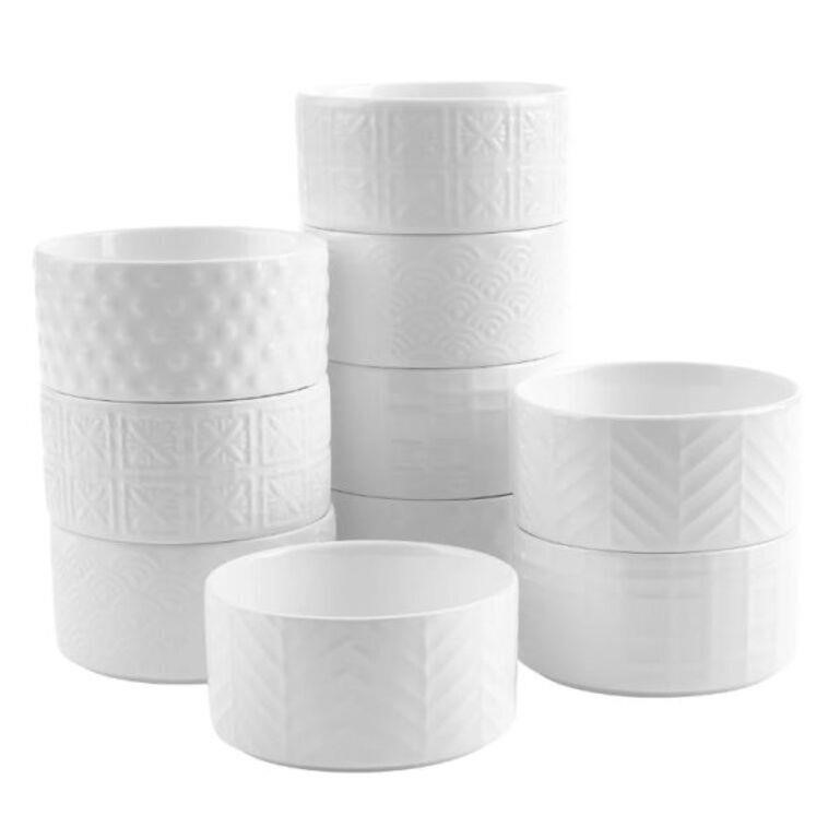 10-Pc Trudeau Set of Porcelain Bowls
