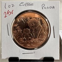 1OZ COPPER BULLION ROUND PANDA