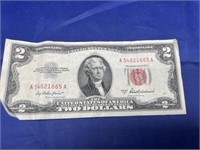 1953 Red Seal $2 Bill