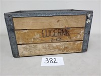 Vintage Lucerne Dairy Milk Crate