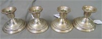Sterling Candlesticks. Lot of 2 Pairs.