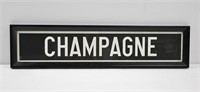 Champagne Wall Plaque