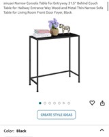 smusei Narrow Console Table for Entryway