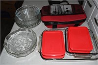 Baking Dishes w/Carrier ~ Clear ~ Some Pyrex