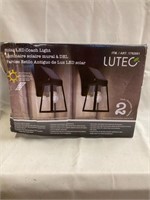 LUTEC 2 Pack Solar Porch Light, Wireless Dusk to D