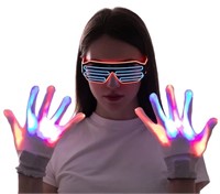 Lot of 6 Joyin LED Gloves & Glasses