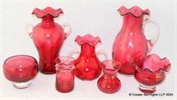 Royal Scotland Collection  of Cranberry Glass