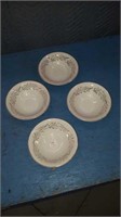 4 antique Washington potteries Riband 6.5" Bowls