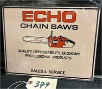 Echo Chain Saws Metal Sign