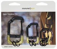 $10  Apex by Minute Key 3-Pack 3-in Wire Carabiner