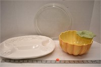 Assorted serving dishes