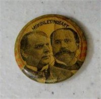 1896 McKinley & Hobart Pinback Button