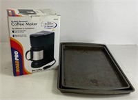 Kitchen Pans and Coffee Maker