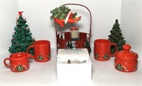 Ceramic Christmas Trees, Waechtersbach Mugs