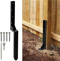 WIMART Fence Post Repair Kit, Heavy Duty Steel