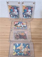 (5) Beanie Baby Cards In Hard Cases