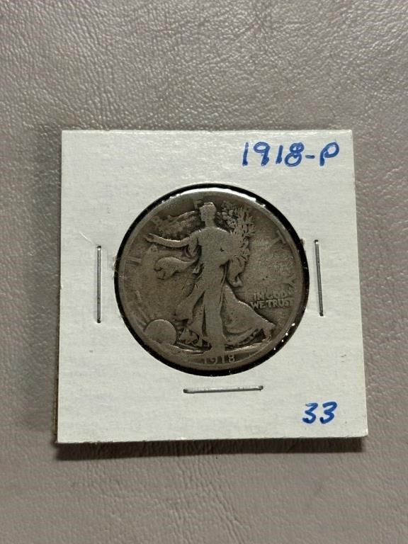 1918-P & 1918-S WALKING LIBERTY HALVES