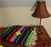 Large, colorful throw blanket