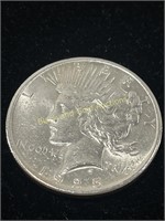 1925 Silver Peace Dollar AU
