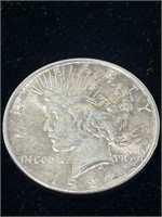 1924 Silver Peace Dollar AU
