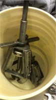 BUCKET W/ 2 LARGE PULLERS