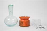 Dansk Vase, Kosta Boda Votive & Candle Holder