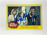 Autograph COA Star Wars Vintage Trading Card