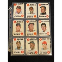 1968 Topps Game Complete Set Mixed Grade