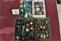 (4) Boxes Christmas Ornaments: