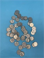 Assorted bag of silver Roosevelt dimes, various da