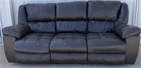 Leather Power Triple Reclining Sofa