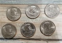 (6) Susan B. Anthony Coins