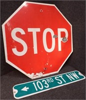 Retired Street & Stop Signs